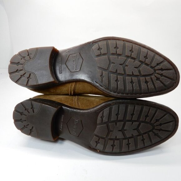 BORN Laney Chelsea Ankle Boots Womens Size 7.5 Rust Distressed Suede Leather NEW - Picture 10 of 11